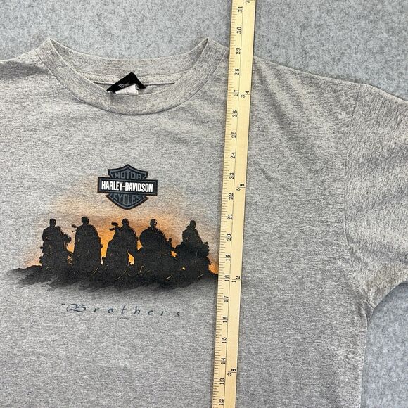Vintage 2004 Harley Davidson T-Shirt Mens XL Gray Motorcycle Holoubek USA Made - Picture 10 of 11